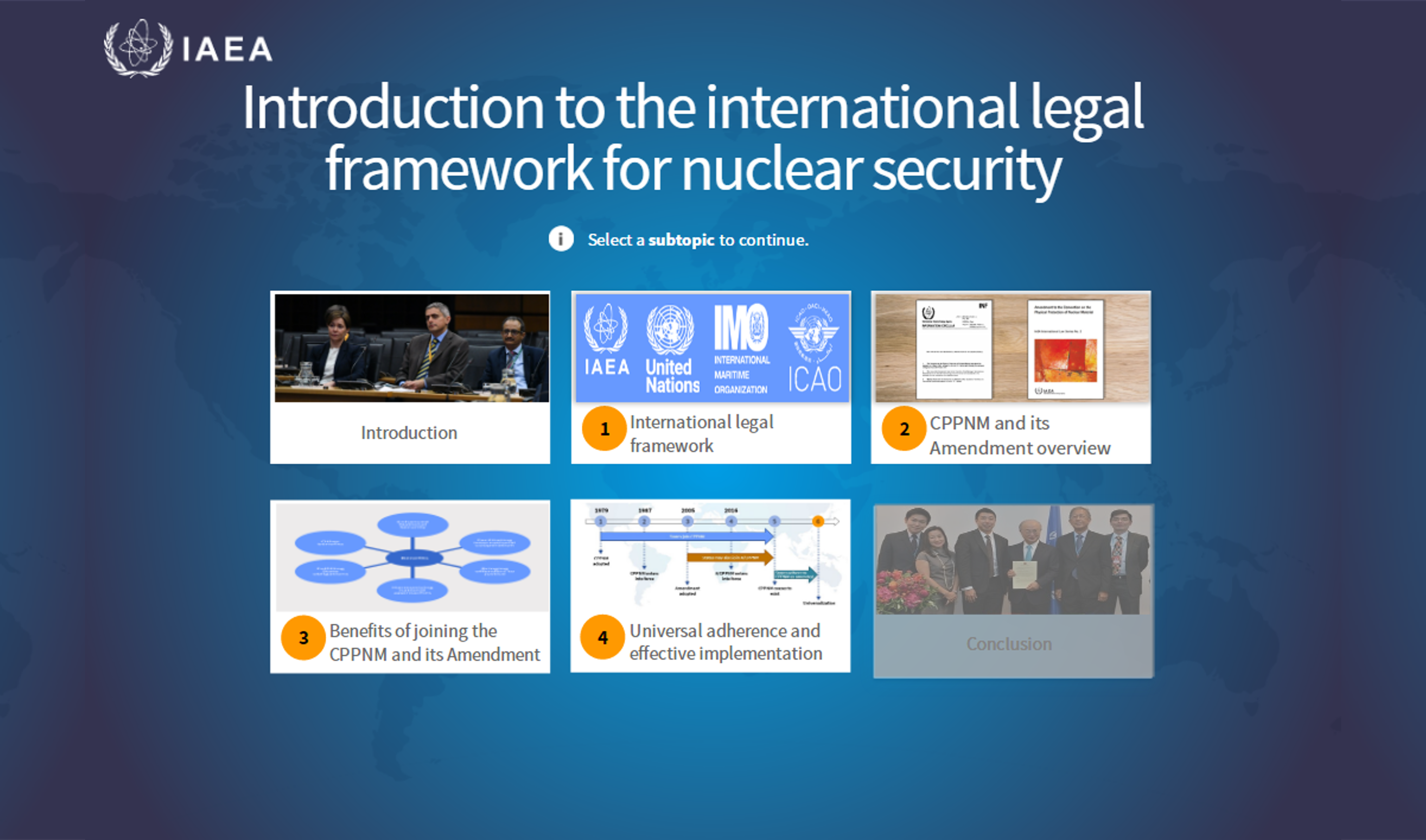 Introduction to the International Legal Framework for Nuclear Security