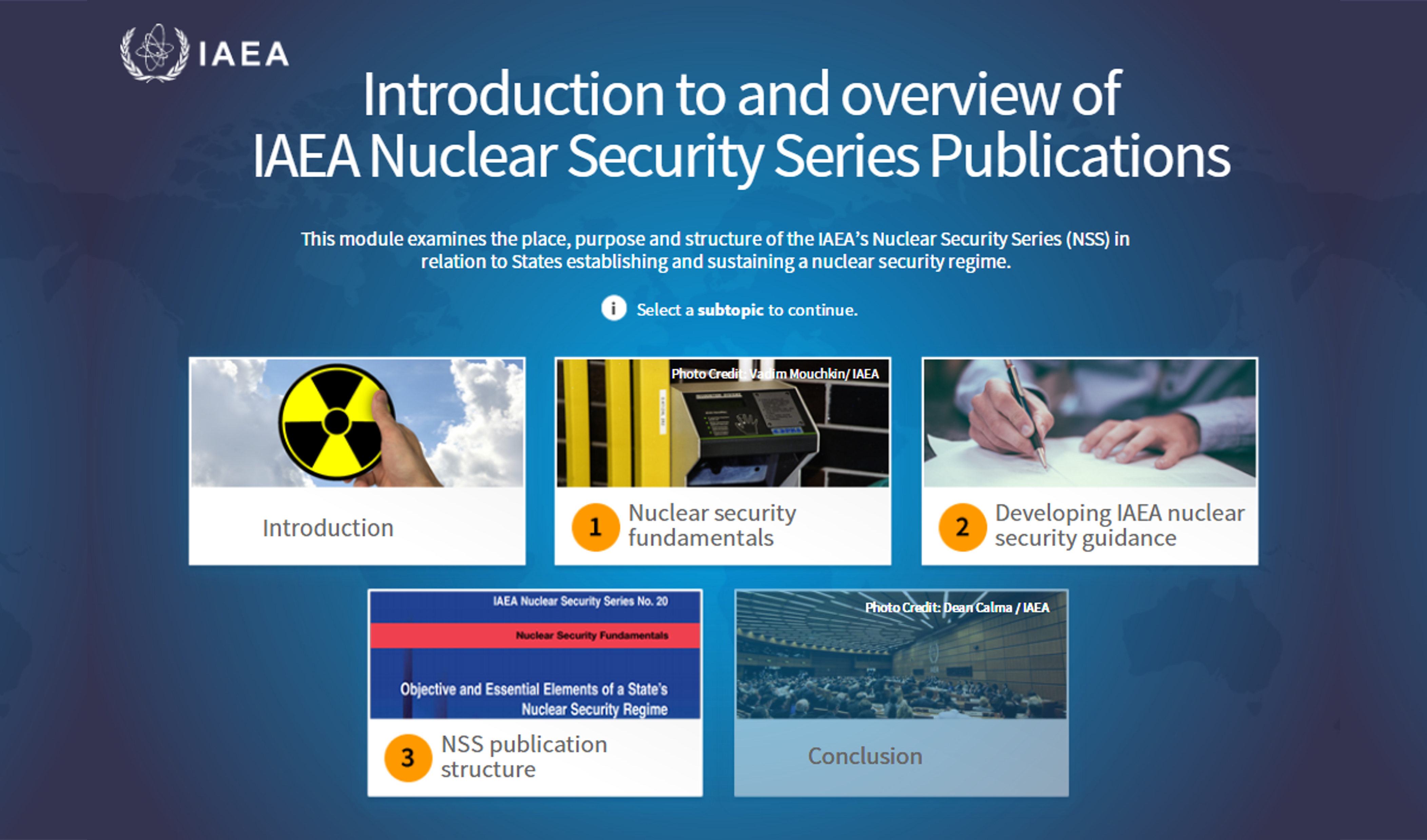 Introduction to and Overview of IAEA Nuclear Security Series Publications