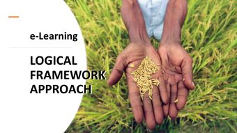 Logical Framework Approach (LFA)