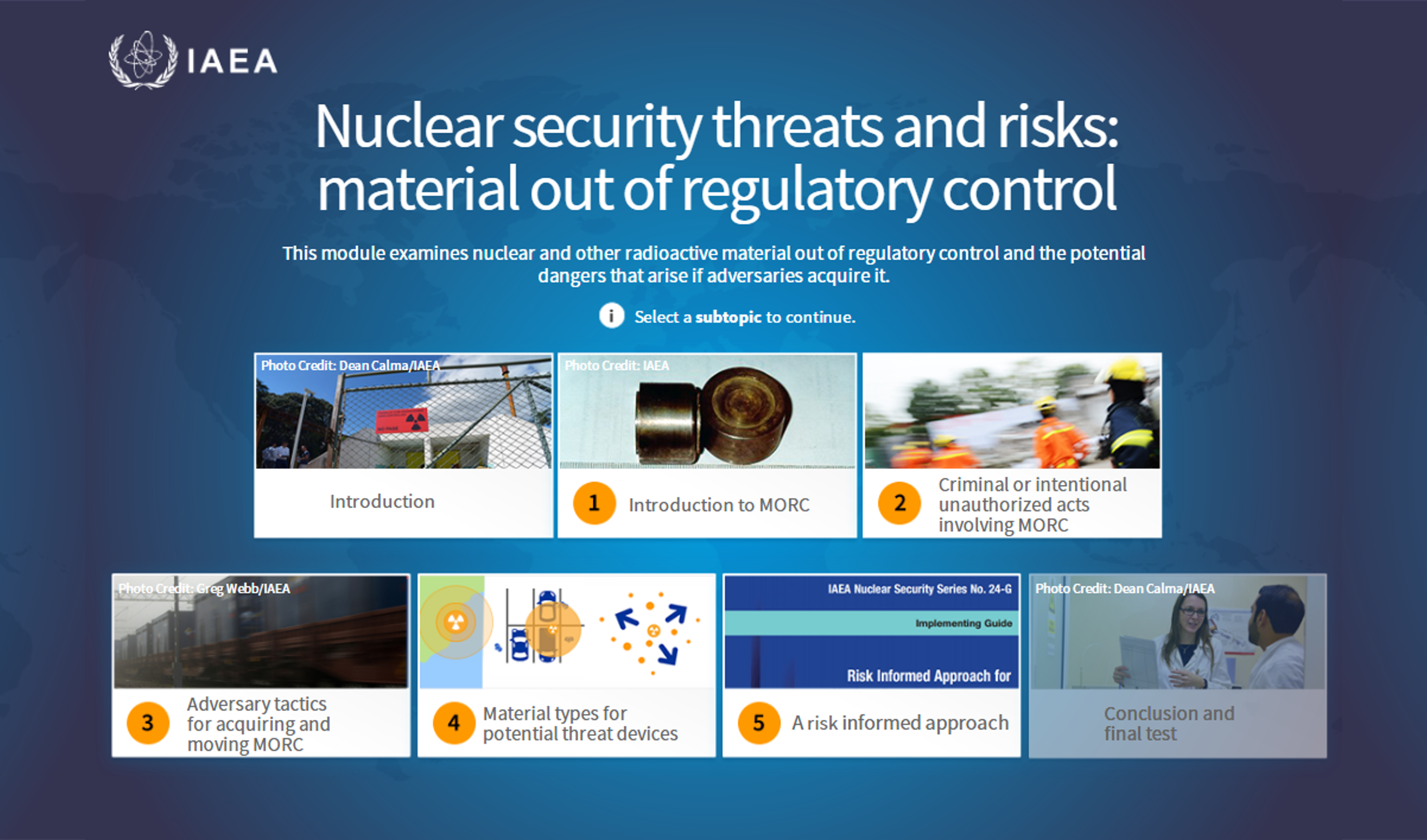 Nuclear Security Threats and Risks: Material out of Regulatory Control