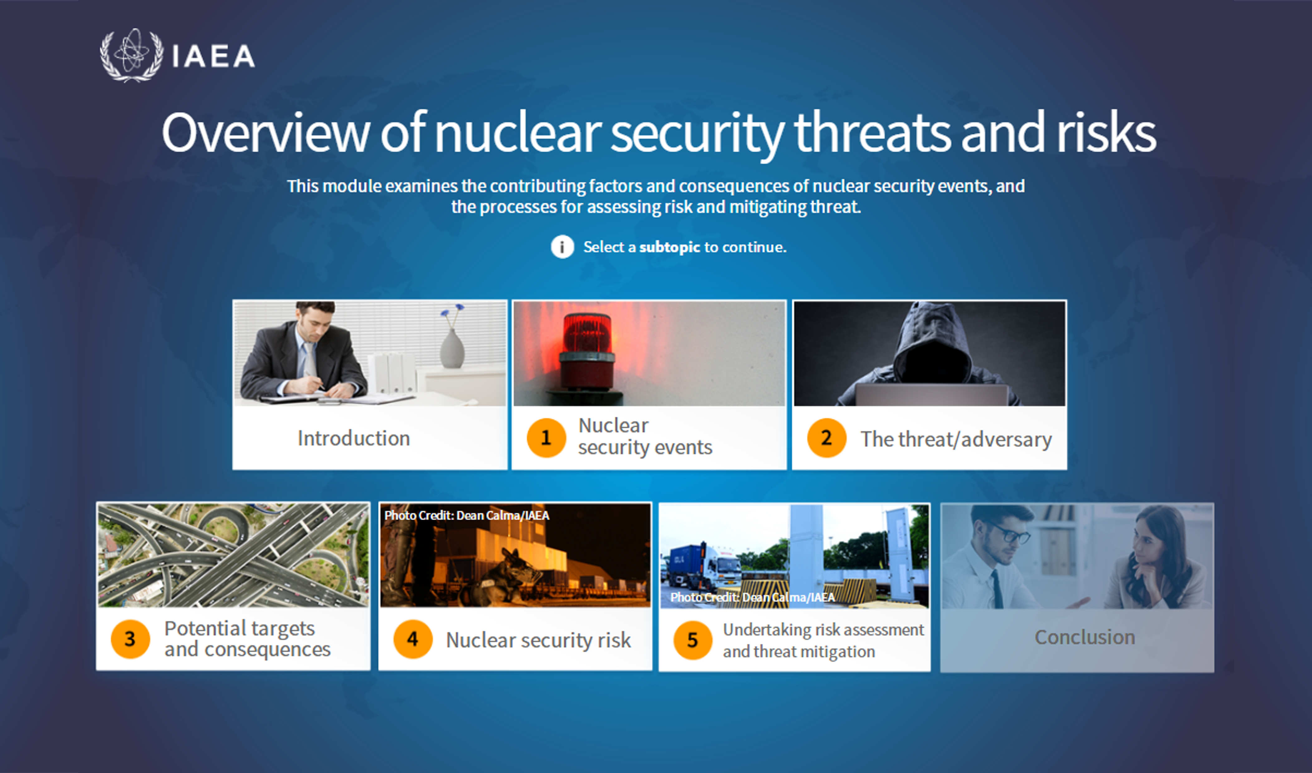 Overview of Nuclear Security Threats and Risks