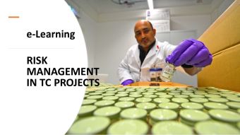 Risk Management in Technical Cooperation Projects