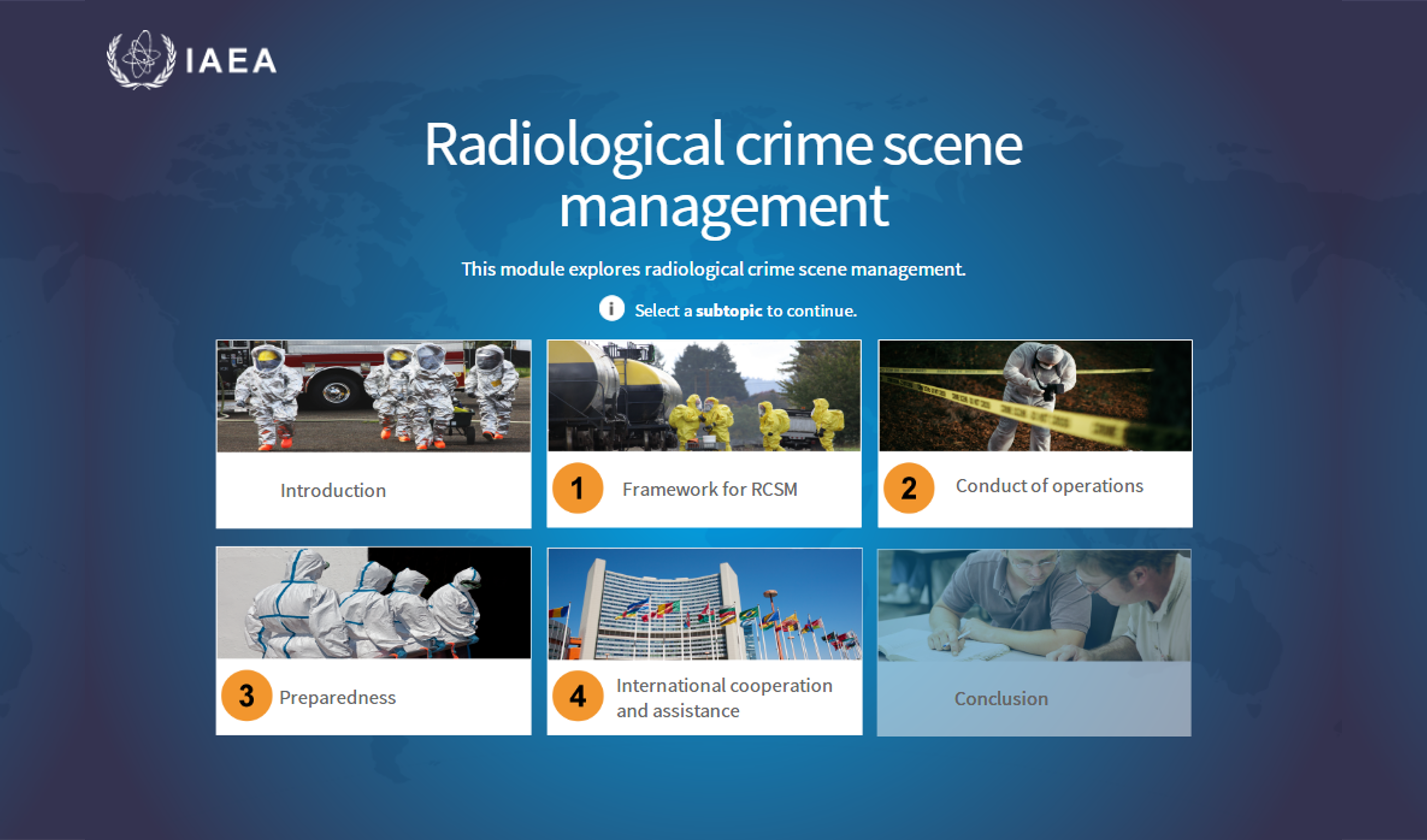 Radiological Crime Scene Management